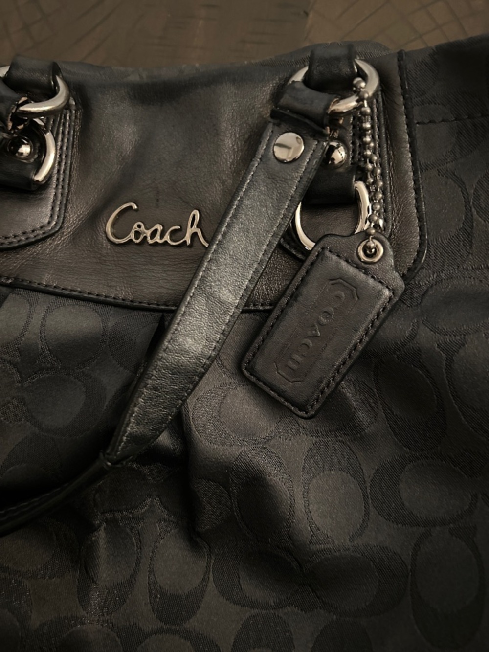 Coach Grey Ashley Signature Jacquard Tote with Top Handles No. H1159-F18776 - Picture 5 of 10